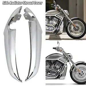 ABS クロームラジエーターサイドカバーフェアリングカウルパネルハーレー V ロッド VRSCAW VRSCX ABS Chrome Radiator Side Cover Fairing Cowl Panel For Harley V-Rod VRSCAW VRSCX 【並行輸入品】