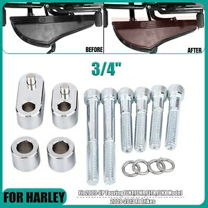 3/4 ''CNC ドライバーフロアボード延長キットハーレーツーリング FLHT FLHR モデルに適合 3/4'' CNC Driver Floorboard Extension Kit Fit For Harley Touring FLHT FLHR Model 【並行輸入品】
