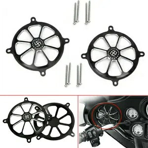 オーディオフェアリングマウントスピーカーグリルカバーハーレーツーリングストリートグライドFLトライク用 Audio Fairing Mount Speaker Grill Cover For Harley Touring Street Glide FL Trike 【並行輸入品】