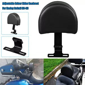 ハーレー 93-06 FLSTC ヘリテージ ソフテイル ファットボーイ 調節可能なドライバー バックレスト スタンド用 For Harley 93-06 FLSTC Heritage Softail Fatboy Adjustable Driver Backrest Stand 【並行輸入品】