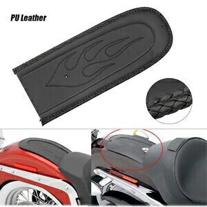 フレームリアフェンダービブレザーソロシートハーレーダイナワイドグライドFXDWG FLD FXD用 Flame Rear Fender Bib Leather Solo Seat For Harley Dyna Wide Glide FXDWG FLD FXD 【並行輸入品】