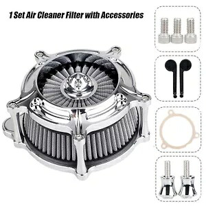 クローム エア クリーナー グレー インテーク フィルター ツーリング トライク 2008-16 ソフテイル 2016 に適合 Chrome Air Cleaner Gray Intake Filter Fit For Touring Trike 2008-16 Softail 2016 【並行輸入品】 45,045円
