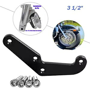 フロントブレーキキャリパーブラケットアダプター ハーレー 84-99 ツーリングヘリテージソフテイル XL用 Front Brake Caliper Bracket Adapter For Harley 84-99 Touring Heritage Softail XL 【並行輸入品】