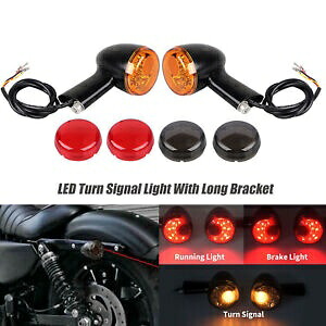ハーレー XL 883 1200 スポーツスター用リアアンバー/レッド LED ターンシグナルライトインジケーター Rear Amber/Red LED Turn Signal Light Indicator For Harley XL 883 1200 Sportster 【並行輸入品】