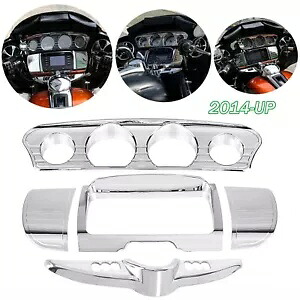 トライラインゲージ ステレオアクセントセット ハーレーツーリング エレクトラ ストリート グライド 2014-23用 Tri Line Gauge Stereo Accent Set For Harley Touring Electra Street Glide 2014-23 【並行輸入品】