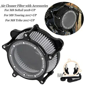 オートバイエアクリーナーインテークフィルターハーレー M8 ツーリングトライクソフテイル 2017-Up Motorcycle Air Cleaner Intake Filter For Harley M8 Touring Trike Softail 2017-Up 【並行輸入品】