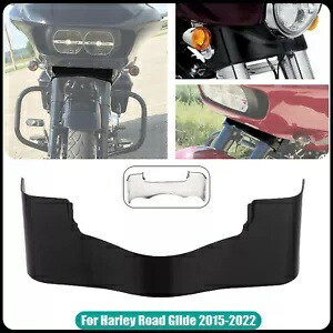 フロントアウターフェアリングトリムスカートブラックハーレーロードグライドスペシャルFLTRXSに適合 Front Outer Fairing Trim Skirt Black Fit For Harley Road Glide Special FLTRXS 【並行輸入品】