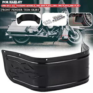 フロントフェンダートリムスカート ハーレーツーリングエレクトラグライドロードキングトライ 1980-2013用 Front Fender Trim Skirt For Harley Touring Electra Glide Road King Tri 1980-2013 【並行輸入品】