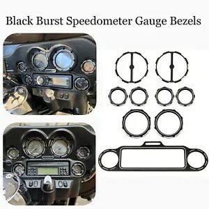 ブラックゲージベゼルスピードメーターハーレーエレクトラグライド警察EFI FLHTPIトライク用 Black Gauge Bezel Speedometer For Harley Electra Glide Police EFI FLHTPI Trike 【並行輸入品】 の商品写真