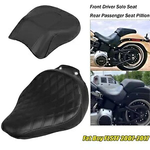 ハーレーファットボーイ EFI FLSTFI FLSTF SE FLSTF 運転席助手席クッション ブラック For Harley Fat Boy EFI FLSTFI FLSTF SE FLSTF Driver Passenger Seat Cushion Black 【並行輸入品】