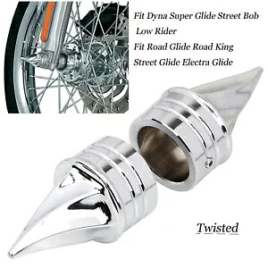クロームフロントアクスルナットカバーハーレーダイナローライダースーパーグライドFXDB 2004-2007用 Chrome Front Axle Nut Cover For Harley Dyna Low Rider Super Glide FXDB 2004-2007 【並行輸入品】