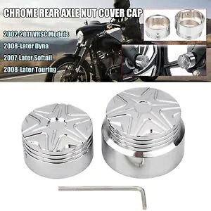 クロームリアアクスルナットカバーキャップボルトトリムハーレーロードキングクラシックFLHRC用 Chrome Rear Axle Nut Cover Cap Bolt Trim Fit For Harley Road King Classic FLHRC 【並行輸入品】 32,890円