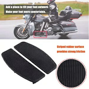 1 ペアライダーインサートフロアボードフットレストハーレーツーリングエレクトラグライドソフテイル用 1 Pair Rider Insert Floorboard Footrest For Harley Touring Electra Glide Softail 【並行輸入品】