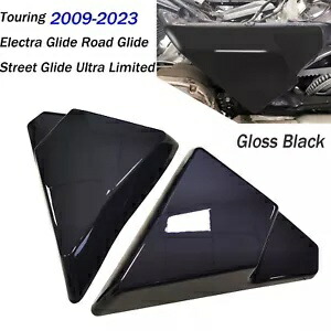 ABS サイドカバーパネル ハーレー エレクトラ ストリート ロード グライド 2009-2023 グロスブラック用 ABS Side Cover Panel For Harley Electra Street Road Glide 2009-2023 Gloss Black 【並行輸入品】