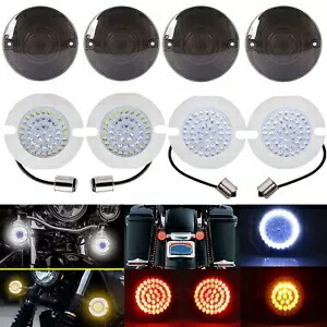 LED ターンシグナルライト スモークレンズ付き ハーレー 86-18 ロードキング FLHR FLHRC FLHRS 用 LED Turn Signal Light w/ Smoke Lens For Harley 86-18 Road King FLHR FLHRC FLHRS 【並行輸入品】