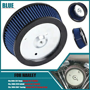 ビッグサッカー ステージ 1 エアクリーナー ブルーエレメント ハーレーツーリング FLHT/C FLHR FLTR用 Big Sucker Stage 1 Air Cleaner Blue Element For Harley Touring FLHT/C FLHR FLTR 【並行輸入品】