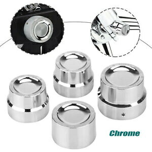 フロントリアアクスルキャップナットカバーハーレーツーリングダイナソフテイルスポーツスタークローム用 Front Rear Axle Cap Nut Covers For Harley Touring Dyna Softail Sportster Chrome 【並行輸入品】