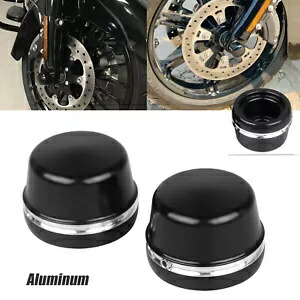 ハーレー 00-07 エレクトラグライド ウルトラクラシック FLHT FLHTC フロントアクスルキャップナットカバー用 For Harley 00-07 Electra Glide Ultra Classic FLHT FLHTC Front Axle Cap Nut Cover 【並行輸入品】