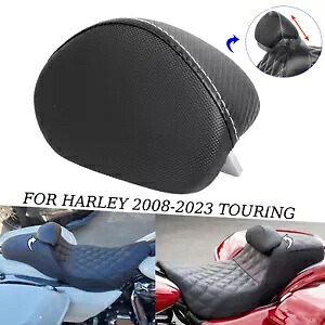 ハーレーツーリングエレクトラグライドウルトラクラシックFLHT用ドライバーライダーバックレストパッド Driver Rider Backrest Pad For Harley Touring Electra Glide Ultra Classic FLHT 【並行輸入品】