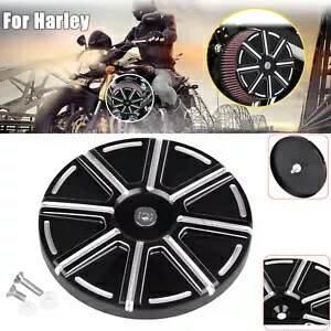 カスタム交換用ブラック CNC ステージ 1 ビッグ吸盤エアクリーナーカバーハーレー用 Custom Replacement Black CNC Stage 1 Big Sucker Air Cleaner Cover Fit For Harley 【並行輸入品】