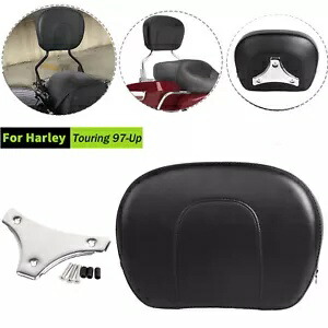 シーシーバー バックレスト パッド ブラック ハーレー ロードキング ストリート グライド スペシャル 97-23 に適合 Sissy Bar Backrest Pad Black Fit For Harley Road King Street Glide Special 97-23 【並行輸入品】