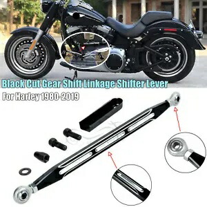 ブラック CNC ギアシフトリンケージシフターレバーハーレーナイトトレインソフテイルに適合 Black CNC Gear Shift Linkage Shifter Lever Fit For Harley Night Train Softail 【並行輸入品】