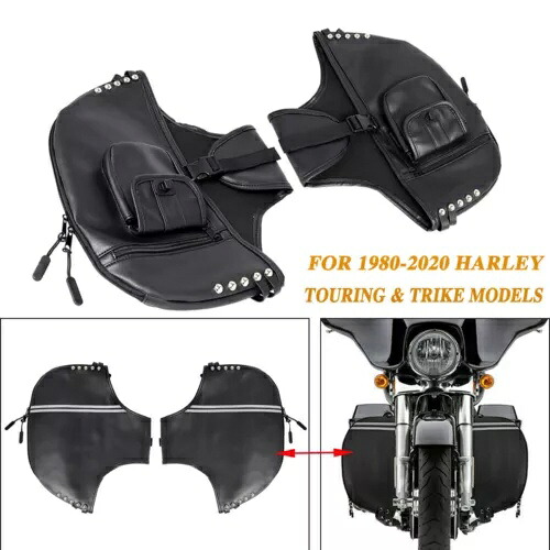 ハーレーツアーエレクトラストリートロードグライド80-22ソフトロウアーチャップスレッグウォーマーバッグ用 For Harley Tour Electra Street Road Glide 80-22 Soft Lowers Chaps Leg Warmer Bag 【並行輸入品】