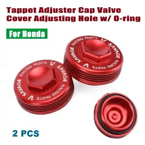 ホンダ XR500R XL600R タペットアジャスターキャップバルブカバー調整穴 O リング付き For Honda XR500R XL600R Tappet Adjuster Cap Valve Cover Adjusting Hole w/ O-ring 【並行輸入品】