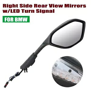 BMW S1000RR M1000RR 2021-2024 右側リアビューミラー LED ターンシグナル付き For BMW S1000RR M1000RR 2021-2024 Right Side Rear View Mirrors w/LED Turn Signal 【並行輸入品】