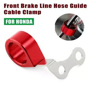 ホンダ XR 230 250L/R 400R 600R 650L/R フロントブレーキラインホースガイドケーブルクランプ For HONDA XR 230 250L/R 400R 600R 650L/R Front Brake Line Hose Guide Cable Clamp 【並行輸入品】