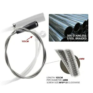 米国在庫!!編組鋼クラッチホースオイルホース 125 150 250 350 SX SX-F XCF-W US Stock!! Braided Steel Clutch Hose Oil Hose For 125 150 250 350 SX SX-F XCF-W 【並行輸入品】