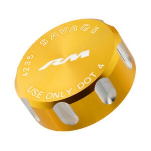 陽極酸化リアブレーキリザーバーカバーキャップゴールドスズキ RM80 RM85 RM125 RM250 Anodized Rear Brake Reservoir Cover Cap Gold For SUZUKI RM80 RM85 RM125 RM250 【並行輸入品】