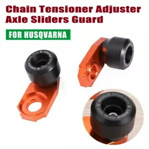 ハスクバーナ FC250/350/450 FE350/S チェーンテンショナーアジャスターアクスルスライダーガード For Husqvarna FC250/350/450 FE350/S Chain Tensioner Adjuster Axle Sliders Guard 【並行輸入品】