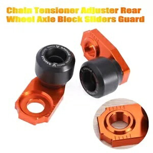 125/150/200 EXC チェーンテンショナーアジャスター後輪アクスルブロックスライダーガード For 125/150/200 EXC Chain Tensioner Adjuster Rear Wheel Axle Block Sliders Guard 【並行輸入品】