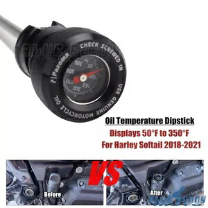 オイルプラグ温度ディップスティックゲージ ハーレーソフテイルスリム FLSL ストリートボブ 114用 Oil Plug Temperature Dipstick Gauge For Harley Softail Slim FLSL Street Bob 114 【並行輸入品】