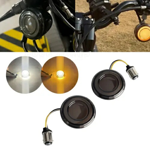 フロントランニングターンシグナルライト LED パネルライトハーレーツーリングエレクトラグライド用 Front Running Turn Signal Light LED Panel Light For Harley Touring Electra Glide 【並行輸入品】
