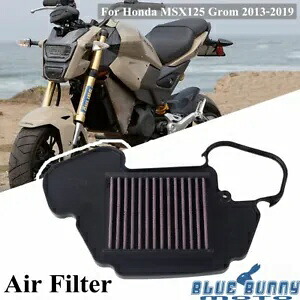 ブラック交換用高流量エアインテークフィルタークリーナーホンダMSX 125グロム用 Black Replacement High Flow Air Intake Filter Cleaner For Honda MSX 125 Grom 【並行輸入品】