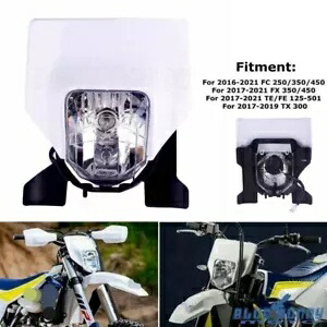 オフロードホワイトヘッドライトヘッドランプ FC 250 350 450 TE FE 125 300 501 FX350 TX Off-Road White Headlight Headlamp For FC 250 350 450 TE FE 125 300 501 FX350 TX 【並行輸入品】