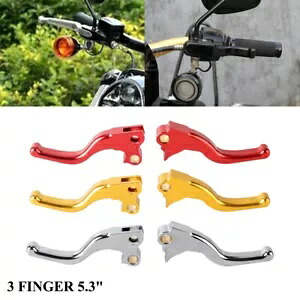 3FINGER 5.3インチ ブレーキ クラッチ レバー 交換品 ハーレー エレクトラ ロード グライド FLHT用 3FINGER 5.3\