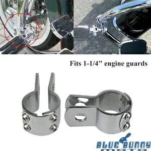 ペアユニバーサルフットペグクランプマウントブラケットツーリングダイナ 1-1/4 インチエンジンバー用 Pair Universal Foot Pegs Clamp Mount Bracket For Touring Dyna 1-1/4'' Engine Bar 【並行輸入品】
