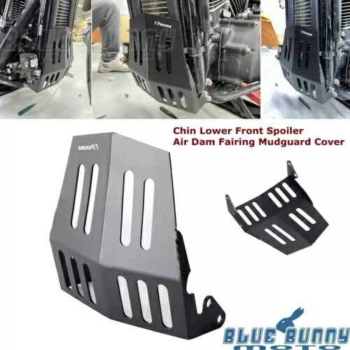 ブラックチンフェアリングフロントスポイラーハーレーソフテイルローライダーS FXLRSファットボブ用 Black Chin Fairing Front Spoiler For Harley Softail Low Rider S FXLRS Fat Bob 【並行輸入品】