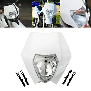 ダートバイク ホワイト ハロゲン ヘッドライト フロント ランプ EXC XR エンデューロ デュアル スポーツ ホンダ用 Dirt Bike White Halogen Headlight Front Lamp For EXC XR Enduro Dual Sport Honda 【並行輸入品】