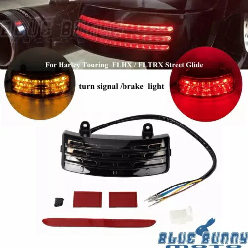 スモークリアブレーキテールライトアンバーターンシグナルライトハーレーストリートグライド 96-13 Smoke Rear Brake Tailight Amber Turn Signal Light For Harley Street Glide 96-13 【並行輸入品】