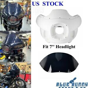 アッパーヘッドランプフェアリングカバーフロントガラス鉄ブラケットハーレーヘリテージクラシック用 Upper Headlamp Fairing Cover Windshield Iron Bracket For Harley Heritage Classic 【並行輸入品】