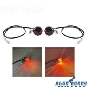 クロームシェルスモークターンシグナルインジケーターライトハーレースポーツスターダイナFXDWG用 Chrome Shell Smoke Turn Signal Indicator Light For Harley Sportster Dyna FXDWG 【並行輸入品】