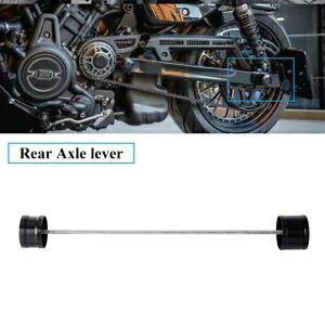 アルミ ブラック リア アクスル レバー ナット カバー付き セット ハーレー ナイトスター 975 '22-23用 Aluminum Black Rear Axle Lever w/Nut Covers Set For Harley Nightster 975 '22-23 【並行輸入品】