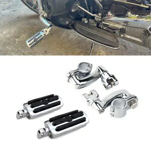 クロームフットペグ フットレスト ハイウェイペグマウントセット 1.25インチ ハーレーエレクトラグライド用 Chrome Foot Pegs Footrests Highway Pegs Mount Set For 1.25\