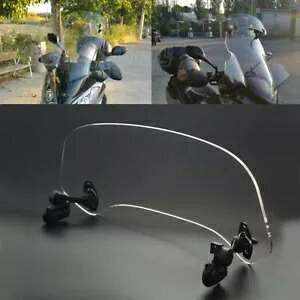 クリアクリップオンフロントガラスフロントガラススポイラーエアディフレクターホンダ NC700X BMW Clear Clip On Windshield Windscreen Spoiler Air Deflector For Honda NC700X BMW 【並行輸入品】