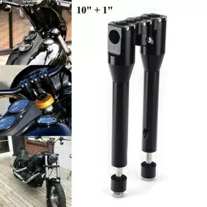 10インチ + 1インチ ハンドルバーライザーキット ハーレー 1 1/8インチ バー ダイナ スポーツスター FXDB ソフテイル用 10''+1'' Handlebar Risers Kit For Harley 1 1/8\