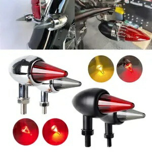 10 ミリメートルボルト LED ターンシグナルウインカーランプレッドブレーキランニングライトホンダチョッパー用 10mm Bolt LED Turn Signal Blinker Lamp Red Brake Running Light For Honda Chopper 【並行輸入品】